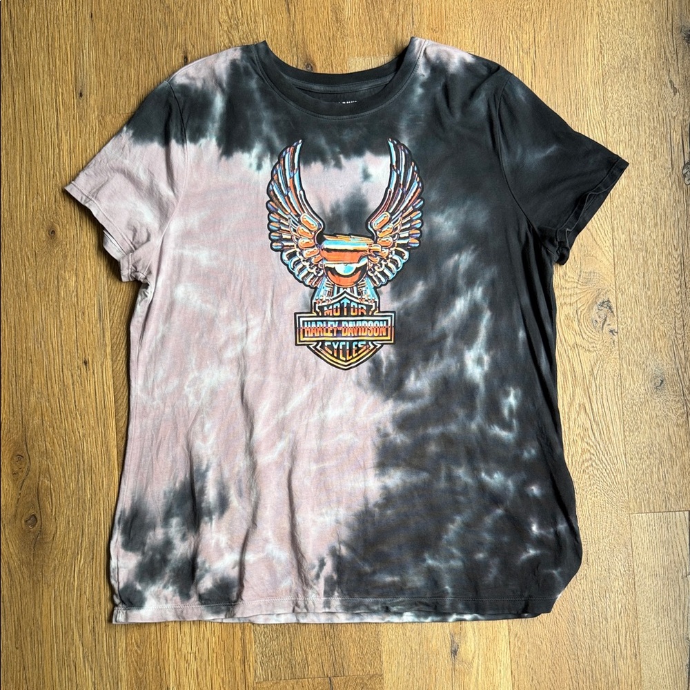 Harley-Davidson Women's Tie-Dye Eagle Logo Tee